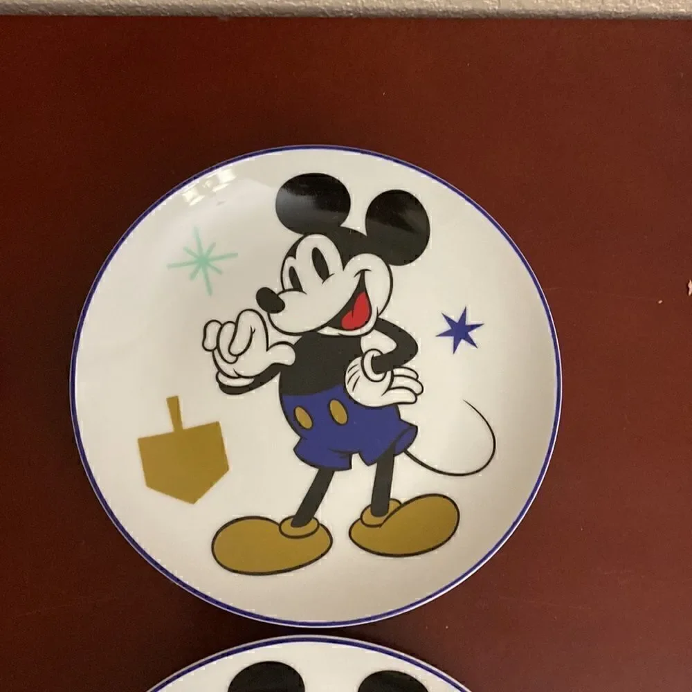 Disney Mickey & Minnie Mouse Set Of 4 Assorted Appetizer Plates Brand